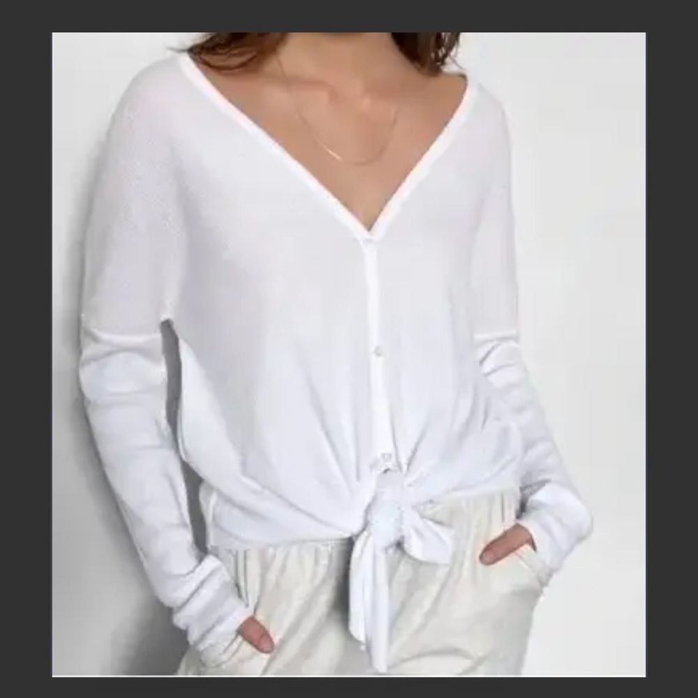The Group by Babaton Tie-Front Long Sleeve Size XS